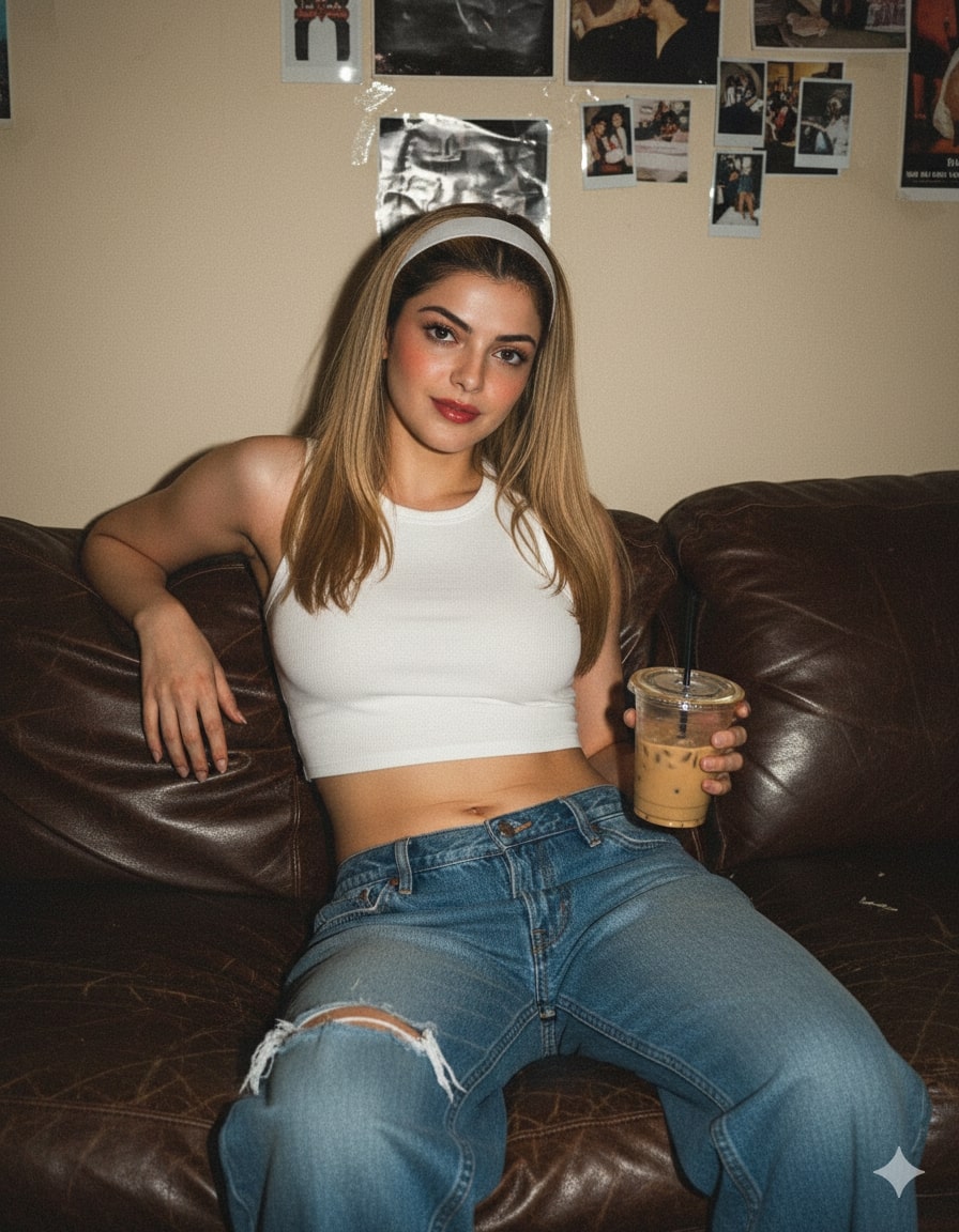 2000s digital camera flash photo