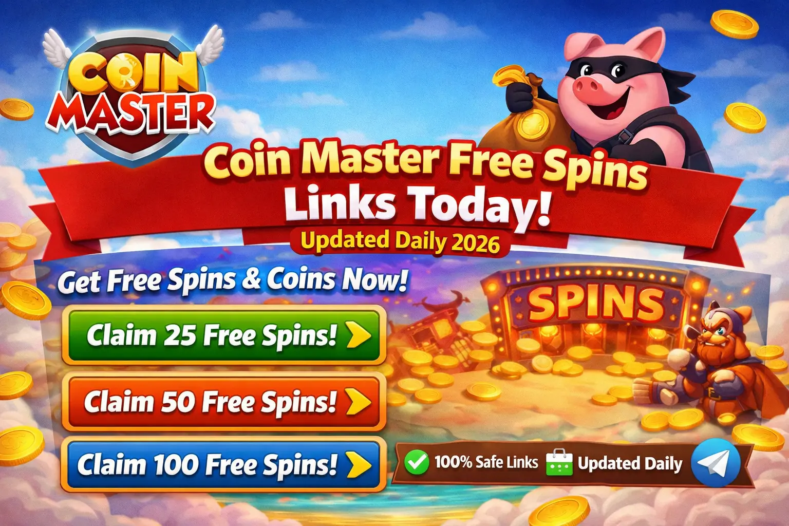 Coin Master Free Spins Links Today (Updated Daily 2026)