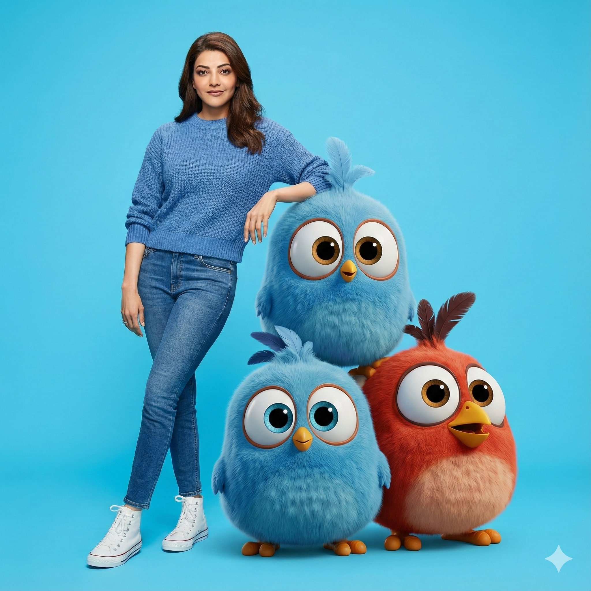 Girl and angry birds